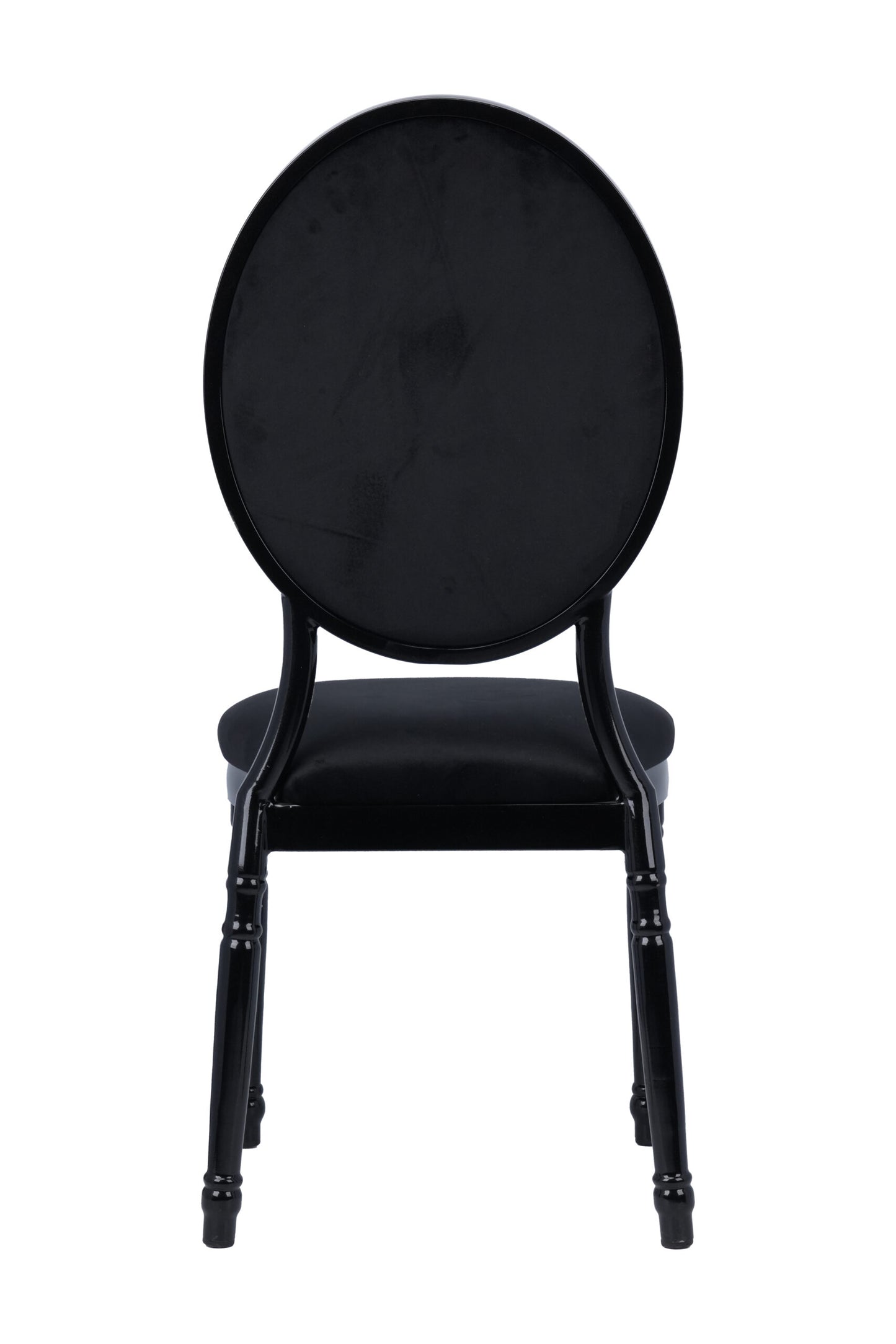 Sedia in velluto nero