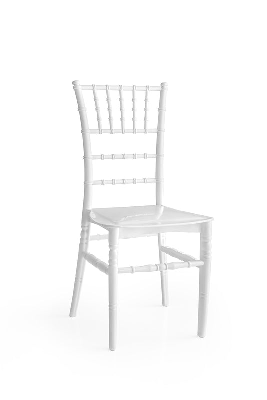 Sedia Chiavari modello Tiffany Bianco