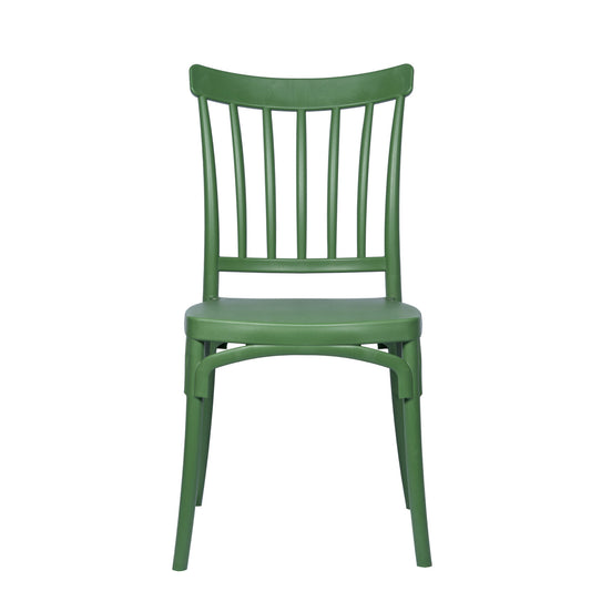 Sedia da caffè in polipropilene verde